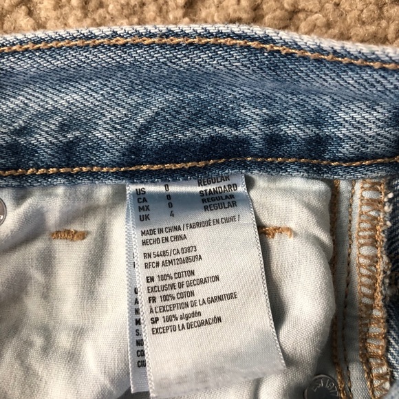 American Eagle mom jeans, size 0 - Picture 6 of 8